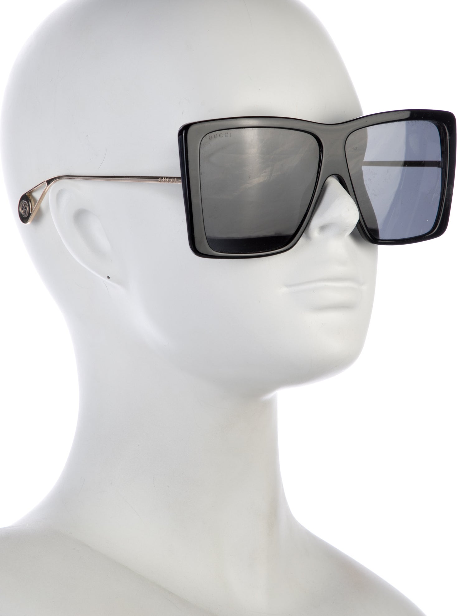 Gucci Interlocking G Logo Square Sunglasses